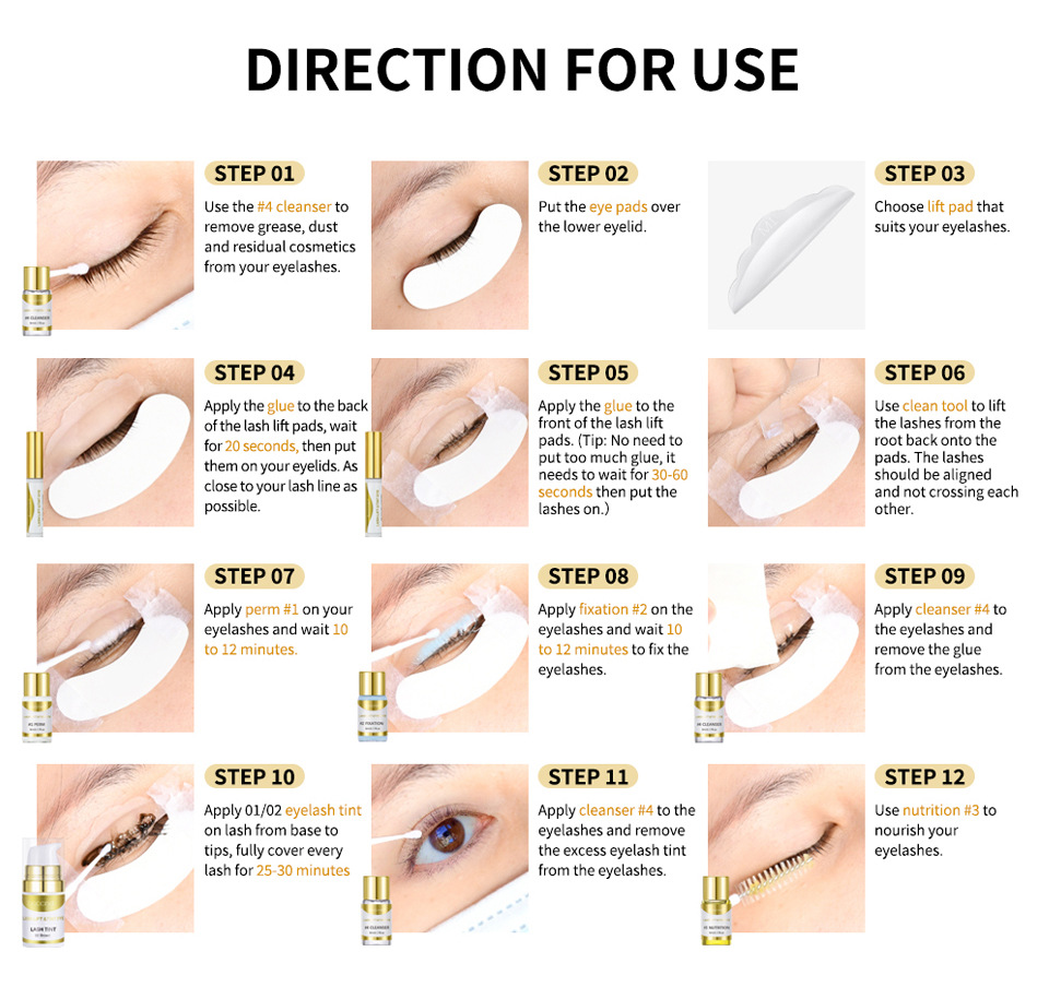 carina Ibcccndc LashLift keratin cold perm curling hot dye eyelash set_voghion.com