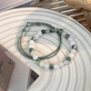 Retro green beaded bracelet, jewelry, 2023 collection, simple and elegant design, Birthday gift