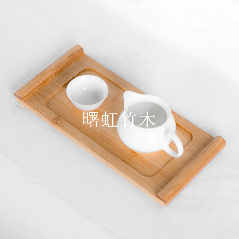 天然竹制茶盘竹子茶海托盘功夫茶具实木小竹盘茶盘茶台茶托