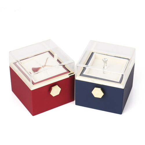 Creative rotating eternal flower jewelry box ring box necklace box birthday Valentine's Day wedding box jewelry packaging box