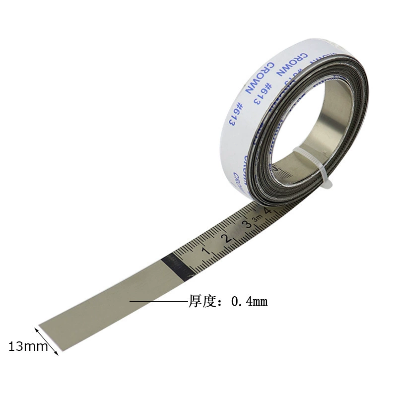 Нержавеющая сталь линейка вязкая шкала с клеем плоская линейка самоклеящаяся линейка механическая линейка может прилипать к рабочему столу