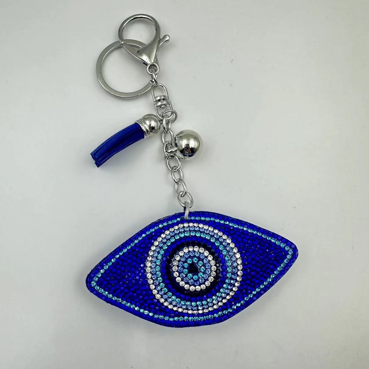 Transfronterizo diamante ojo ojo del diablo llavero colgante bolso bordillo azul Farmati colgante ojo malvado
