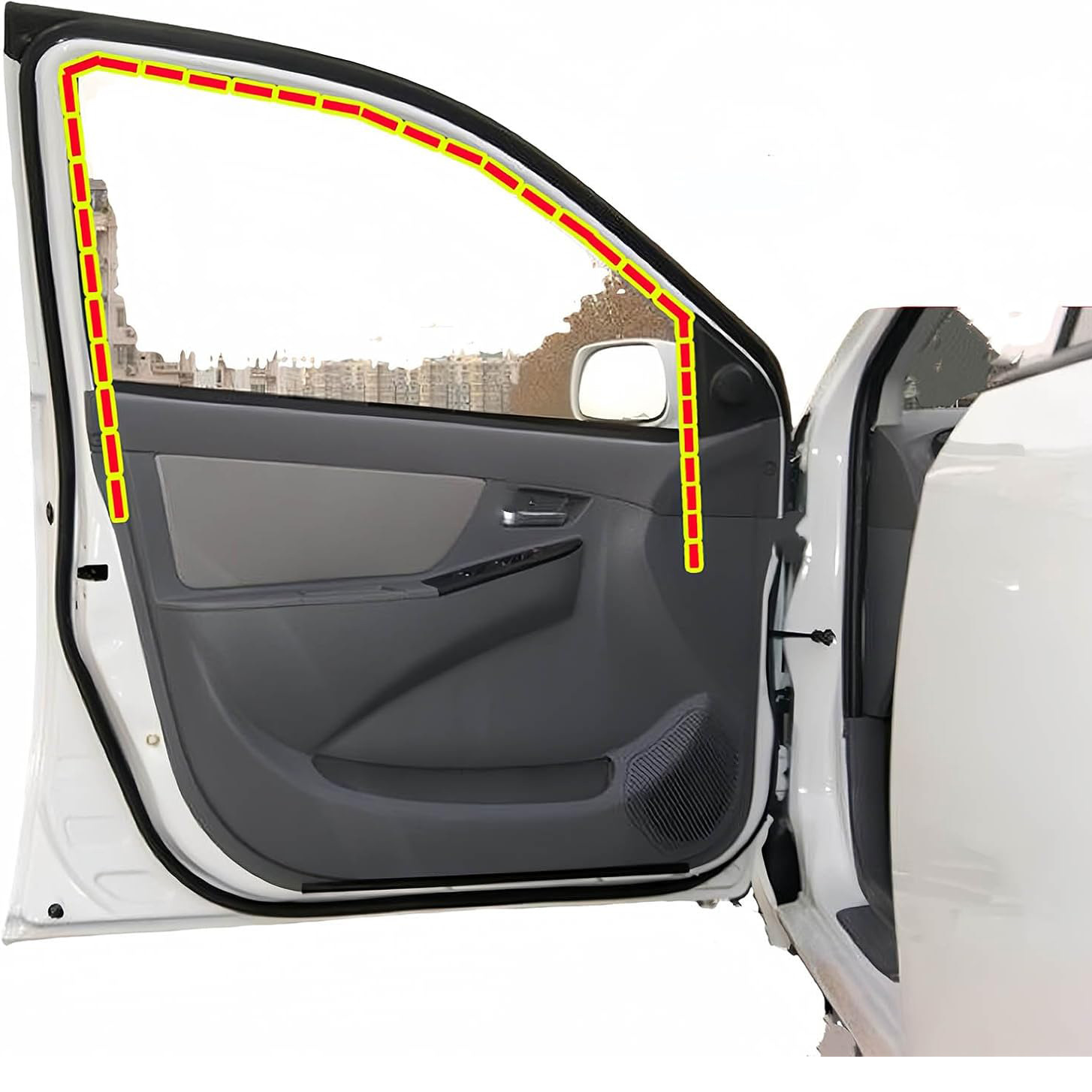 Suitable for Honda Fit Jazz 14-20 Models Door Channel Glass Guide Groove Window Mud Groove Sealing Strip