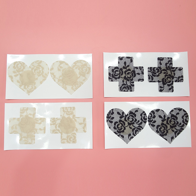 Breast Pads, Invisible Swimwear Bra Pads, Yoga Wear Nipple Covers, Non-Disposable Lace Fabric, Sexy Lace
