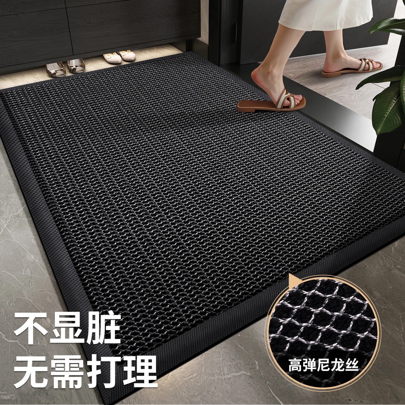 Alfombra de piso de entrada de alta calidad, alfombra roja antideslizante de puerta de entrada de la casa, alfombra roja antideslizante de la casa