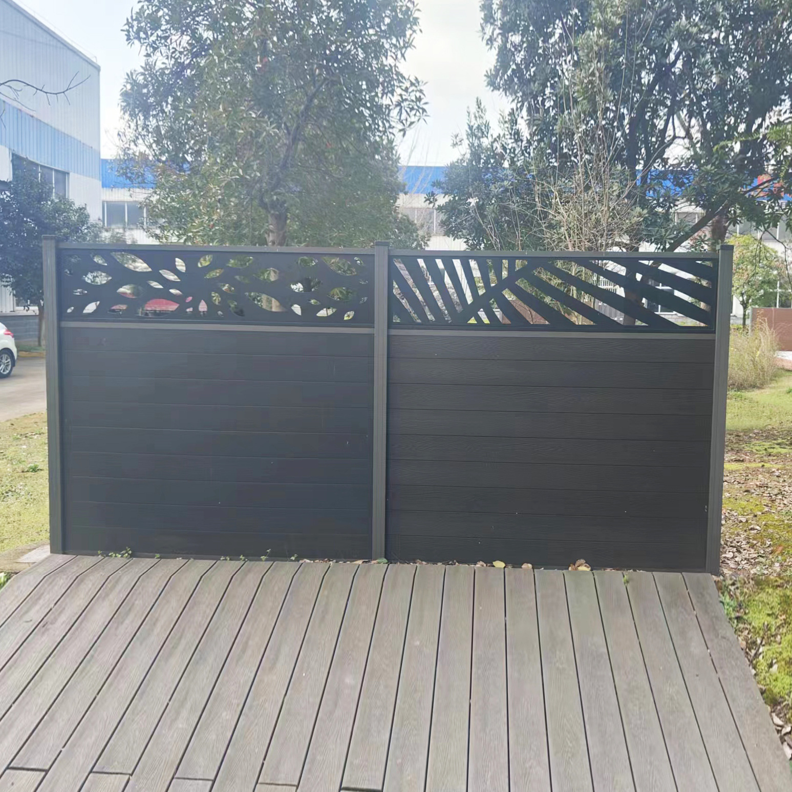 Segunda generación co-extruida de madera tablero de la cerca de plástico patio jardín pasarela Río granja letrero Bulletin Board barandilla de madera de plástico