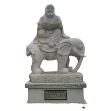 芝麻灰花岗岩石雕十八罗汉像 寺院神佛雕像 手工雕刻整套出售