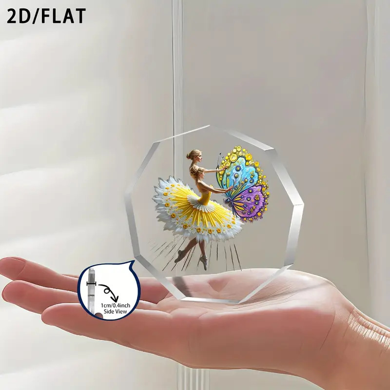 Amazon 新製品ホットセール透明九角形アクリル蝶飾りデスクトップ装飾工芸品テーブルセッティング|undefined