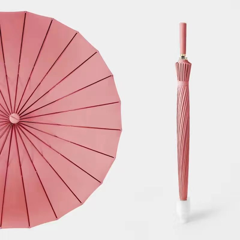 [핫한 일자형 손잡이 컬러 매칭] 24본 방수 케이스 핑크.