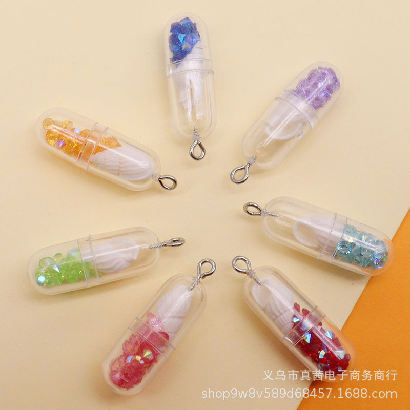 New Creative Diamond Granular Bottle Shell Capsule Drifting Bottle diy Earrings Keychain Bag Accessories Accessories New Creative Diamond Granular Bottle Shell Capsule Drifting Bottle diy Earrings Keychain Bag Accessories Accessories