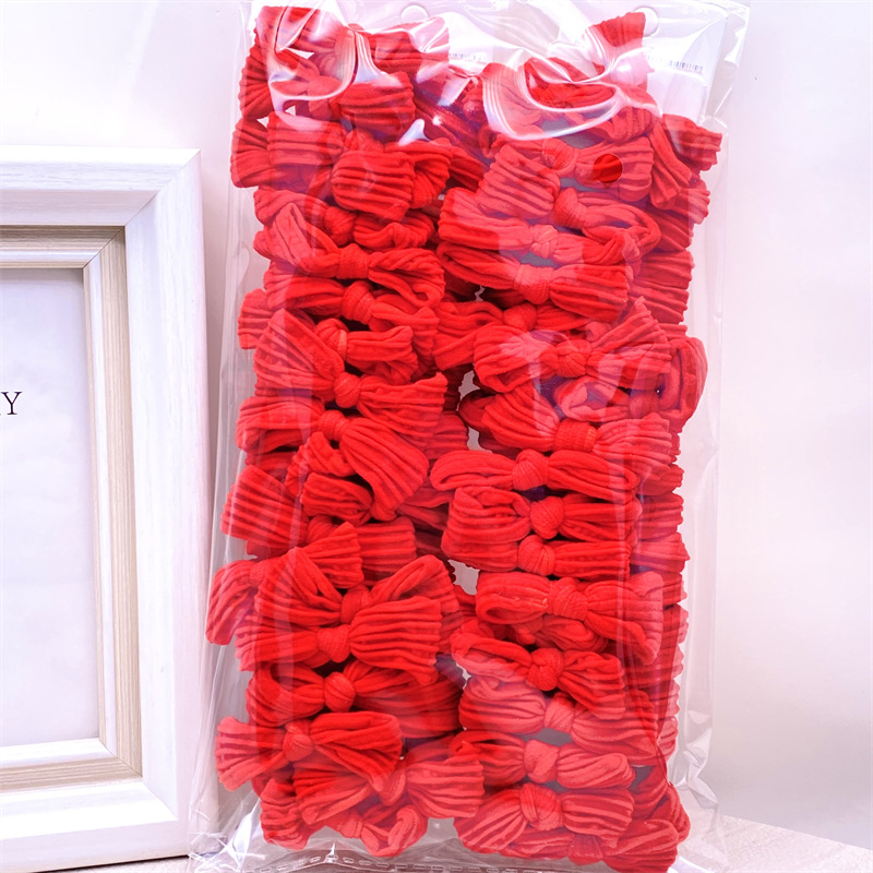 Estilo coreano accesorios para el cabello rentable etiqueta simple cuerda de pelo 5 tarjetas gran cuerda de pelo sin costura 2 yuanes tienda tocado