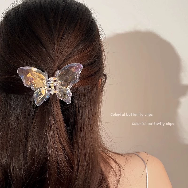 Заколка с бабочкой, краб-пин, hairpins, акула, аксессуар для волос, Южная Корея