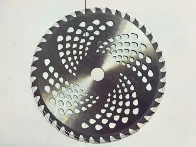 Alloy saw blade lawn mower lawn mower blade circular saw blade garden hardware tool cutting blade electric tool cutting wood (Otbiçən başlıqları) - mowing-blade-25540t-water-drop-hole