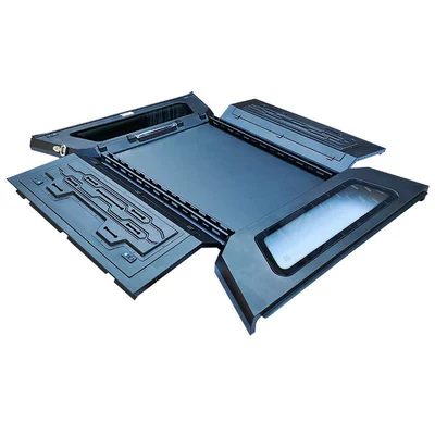 09 to 2025 5.7Ft/5.5Ft Four-Door F150 Raptor Pickup Truck Manganese Steel Split Three-Door High Cover (Other Car Modifications) - manganese-steel-split-high-cover