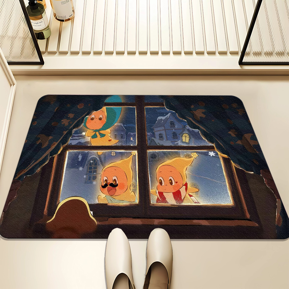 창문에 누워있는 스타맨