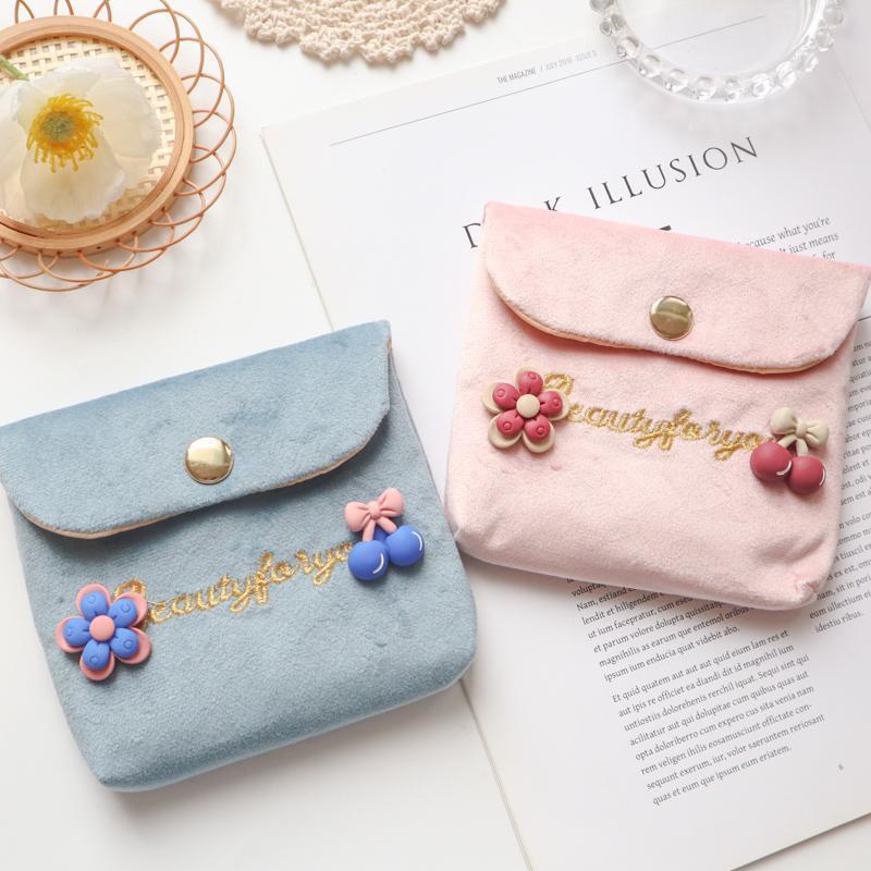 Portable Sanitary Napkin Bag, Menstrual Bag, Girls' Cosmetics Storage Bag, Sanitary Napkin Bag, Small Bag, Lipstick, Cute