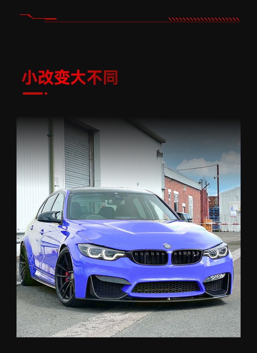 Suitable for 2015-20 Bmw Bmw3 Series 4 Series M3 M4 F80F81F82F83 Front Shovel Front Lip Corner Modification Parts