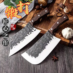 龍泉款鍛打刀老式鐵菜刀家用不鏽鋼廚師專用鋒利斬切刀切菜切肉刀