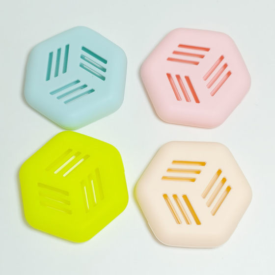 Silicone Cosmetics Outdoor Storage Box Powder Puff Packaging Box Dry and Wet Powder Puff Packaging Box Silicone Powder Puff Storage Box