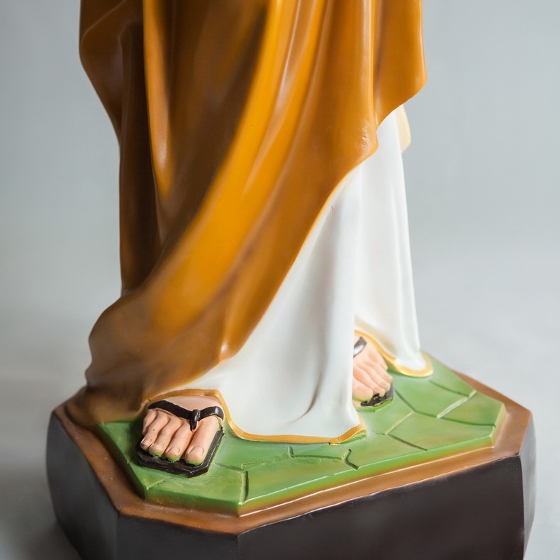 140cm Joseph abraza adornos para niños con estatuas de fibra de vidrio decoración de la iglesia doméstica