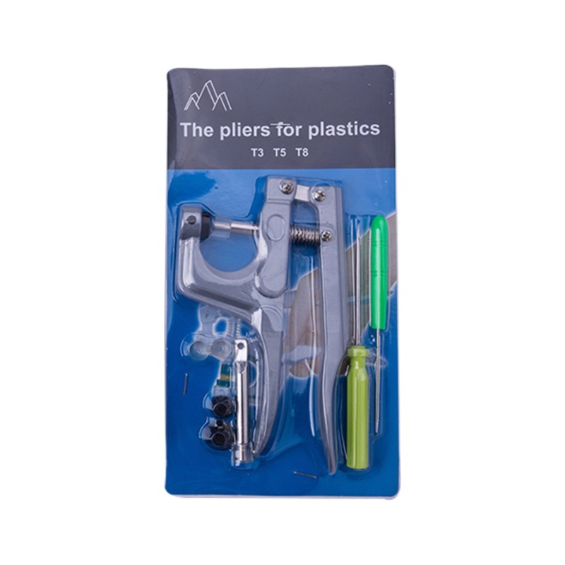 Fabricante T5 T8 T09 resina de plástico hebilla de cuatro articulaciones herramienta de instalación alicates de prensa hebilla de prensa