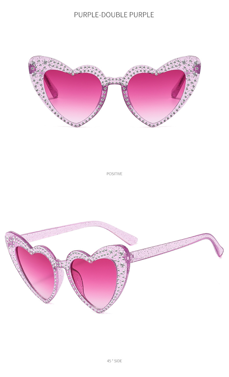 Occhiali da sole a cuore per donna eleganti con strass alla moda_voghion.com