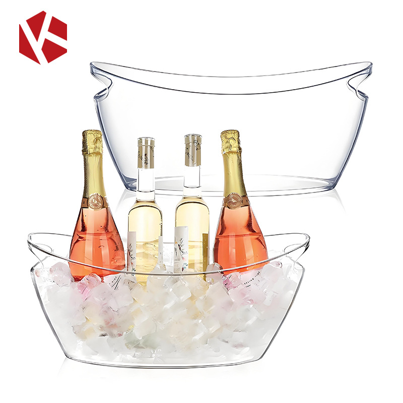 Barril de hielo en forma de barco de champagne 5.5L gran capacidad barril de champagne en forma de barco yuanbao barril de champagne