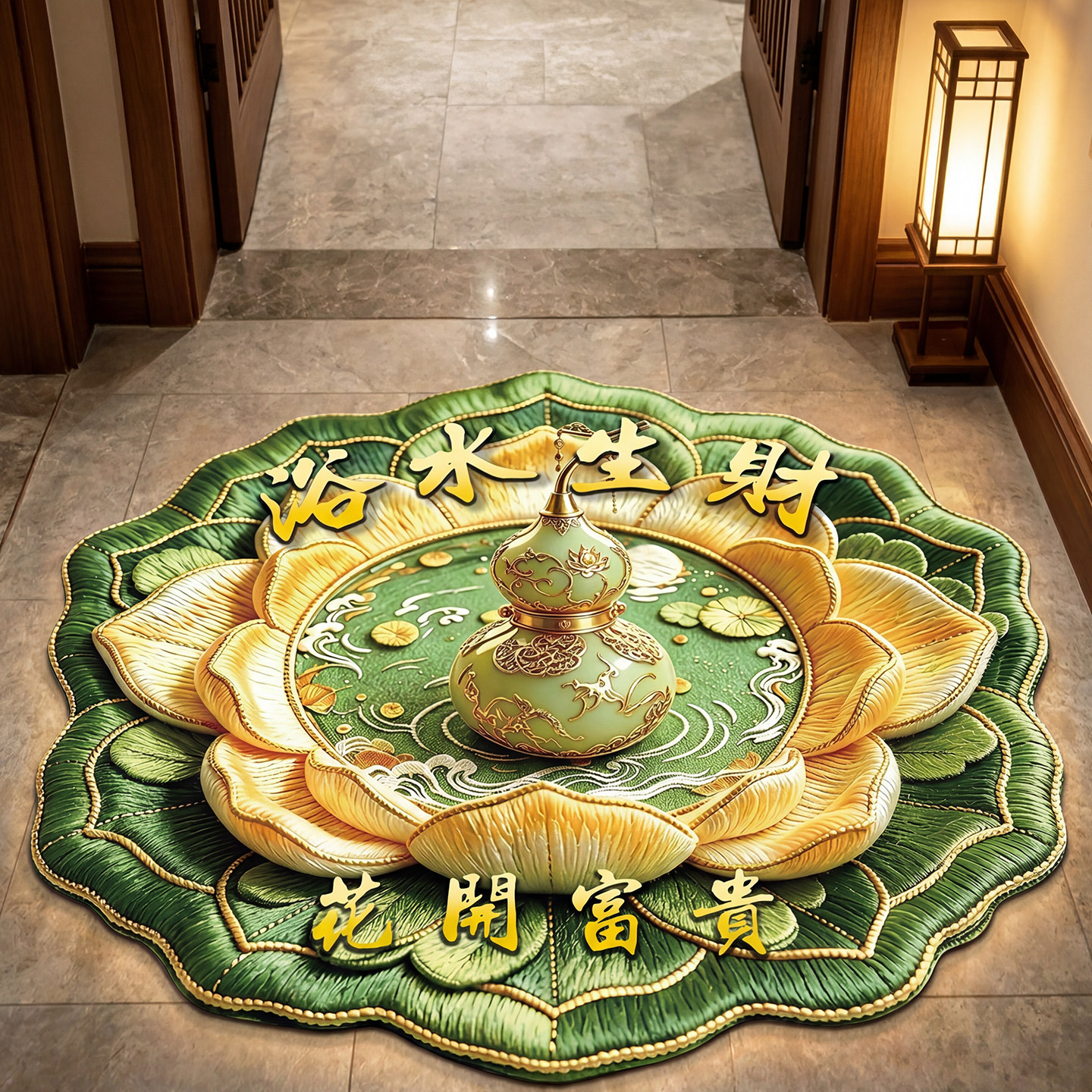 Nueva alfombra de suelo de baño chino, barro de diatomeas, almohadilla de pies absorbente de agua, almohadilla antideslizante de baño doméstico antisucio