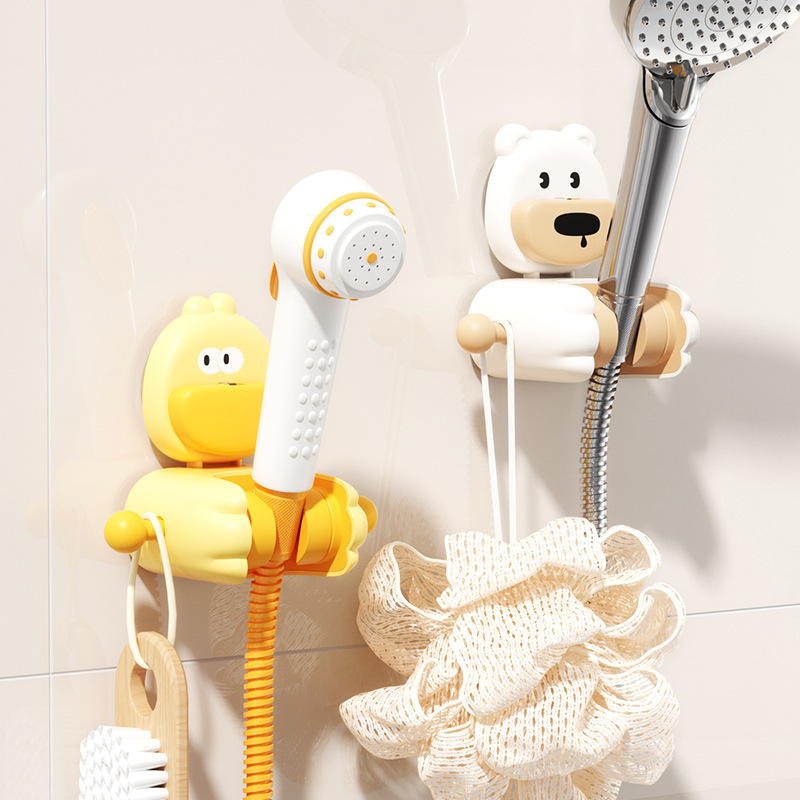 Movable Suction Cup Shower Holder for Home Use, Showerhead Holder, No-Drill Adjustable Base