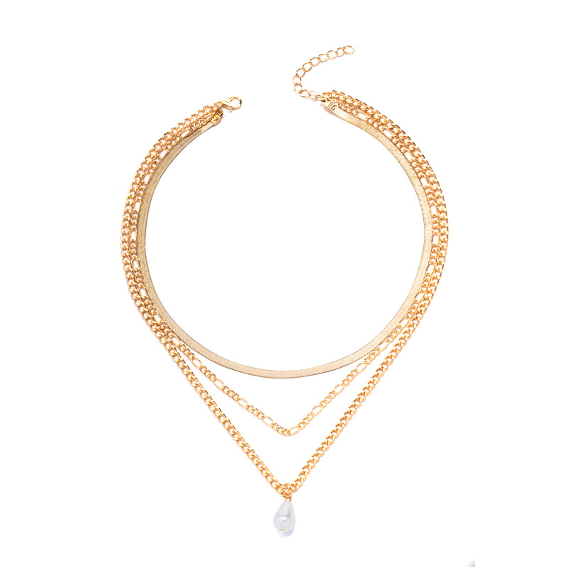 Gold-Plated Pearl Necklace Image 7