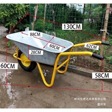 独轮车农用手推车单轮鸡公手工地斗车搬运车垃圾饲料推沙土小推车