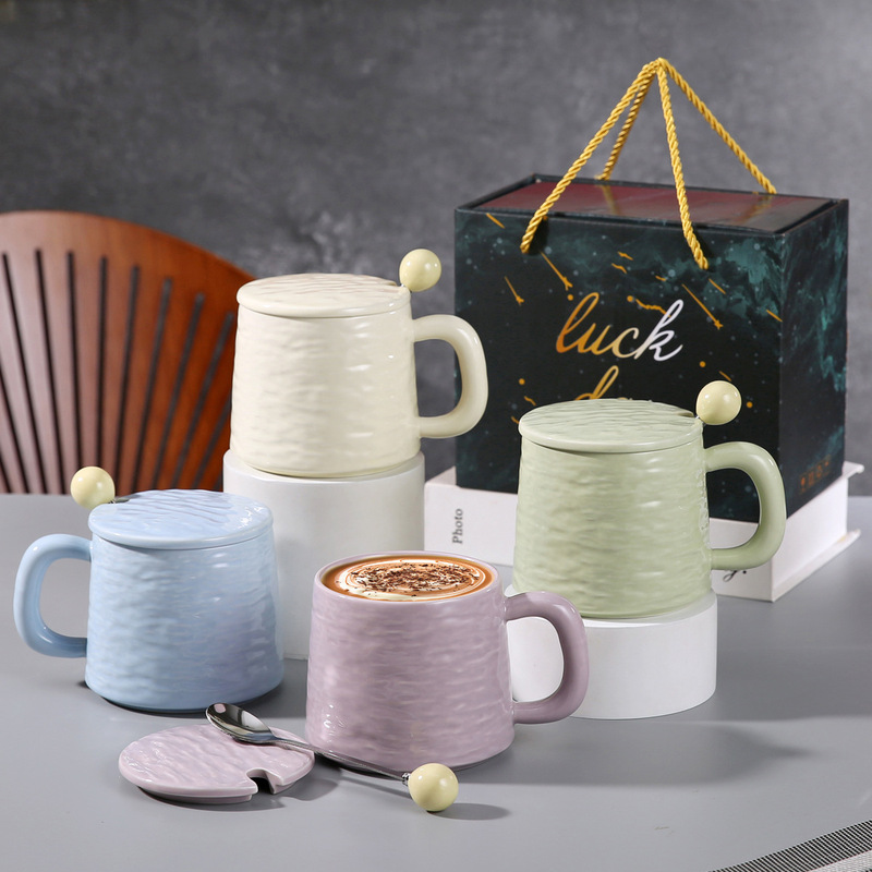 Large Capacity Mug for Home Use, Couple's Drinking Cup, Ceramic Coffee Mug, Underglaze Color Rock Cup, Tea Cup Large Capacity Mug for Home Use, Couple's Drinking Cup, Ceramic Coffee Mug, Underglaze Color Rock Cup, Tea Cup