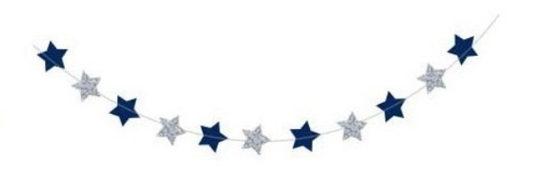 Estrella azul plateada