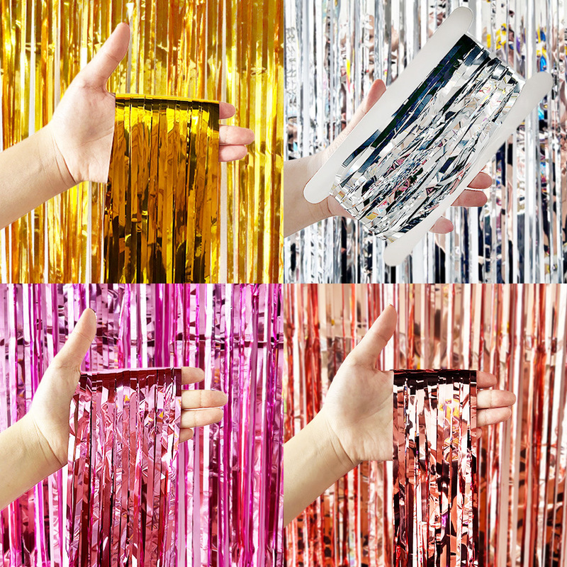 Cross-border Light Rain Curtain Birthday Party Decoration Supplies Colorful Rain Curtain Wedding Tassel Outdoor Background Wall Cross-border Light Rain Curtain Birthday Party Decoration Supplies Colorful Rain Curtain Wedding Tassel Outdoor Background Wall