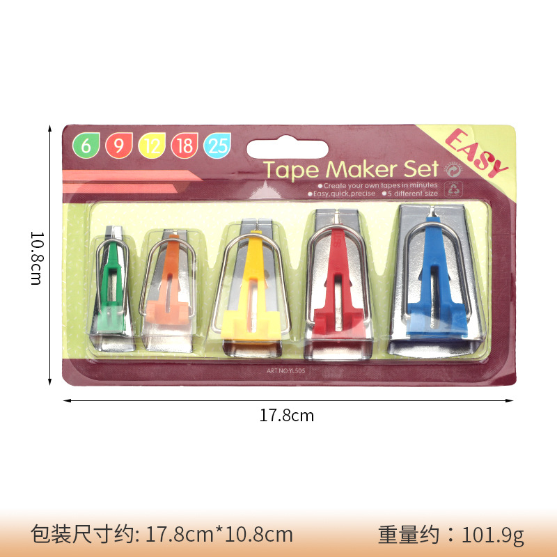 5 juegos de borde (tarjeta roja) 6 mm, 9 mm, 12 mm, 18 mm, 25 mm / set