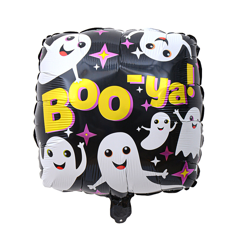 Comercio exterior 18 pulgadas Halloween película de aluminio globo festival fantasma calabaza calavera fantasma tema fiesta arreglo globo al por mayor