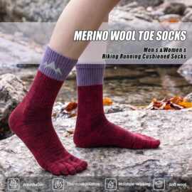 五指羊毛袜 Wool 男女徒步防起泡吸湿排汗保暖足弓支撑加厚冬季