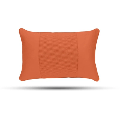 for Mercedes-Benz, Bmw, Tesla, Li — Headrest - orange-perforated-lumbar-support-pillow