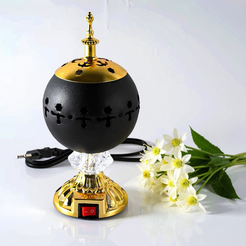 アラブ風球形香炉 中東工芸品 電源式 ドバイ香炉 中東風香炉|undefined