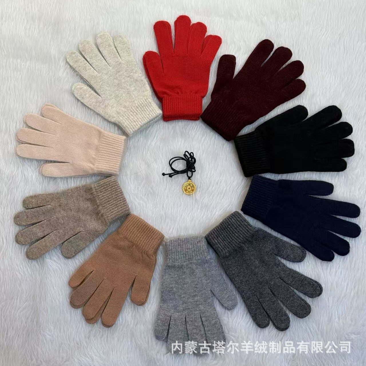 demi-season solid color keep warm knitted gloves for men and women…
