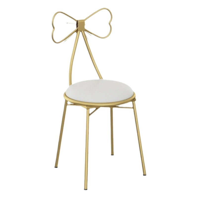 Итальянский минималистичный табурет для туалетного столика в спальню для девочки, стул с спинкой в форме бабочки, оптовая продажа табуретов для макияжа, стул-бабочка