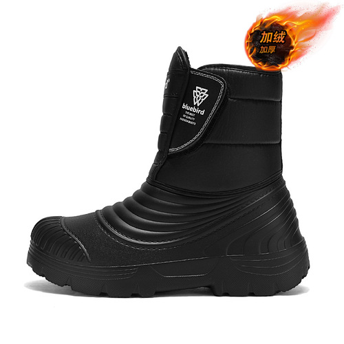 Winter 50 size plus size Western fashion high-top snow boots outdoor quilted warm waterproof cotton boots