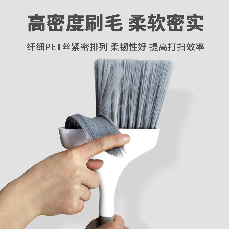 Cepillo para limpiar ranuras de ventanas, juego de mini escoba de escritorio, recogedor de basura, juego de escoba y recogedor para limpieza de escritorio. image 6