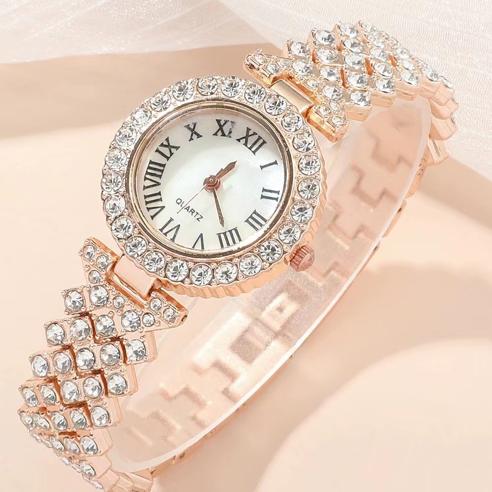 23 Year New Set Diamond Women's Bracelet Watch Luxury Fashion Gift Box Watch Bracelet Six Piece Quartz Watch Set_voghion.com