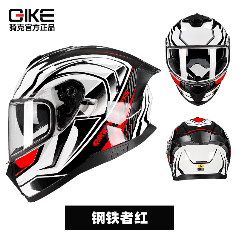Casco de motocicleta certificado por la norma nacional 3C / DOT locomotora eléctrica puede equiparse con bluetooth jinete de invierno fabricante de casco completo transfronterizo