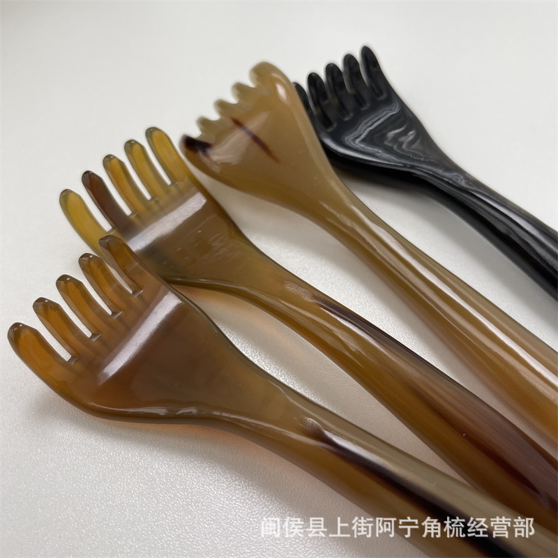 Horn Five-Claw Scalp Massage Comb Niu Jiao Shu Portable Meridian Gua Sha Relaxation Tool key features