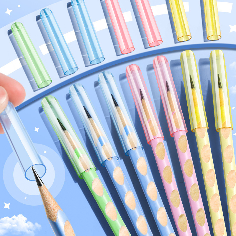 Funda para lápiz, funda para lápiz, funda para lápiz, funda protectora, extensor para estudiantes de primaria, sujetador de bolígrafo, corrector para lápiz, tapa para lápiz, alargador para tapa para lápiz