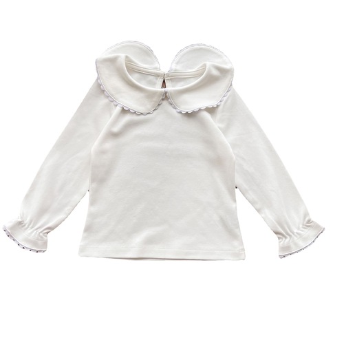 Girls' bottoming shirts with Korean style spring and autumn clothes new style baby girl children's doll collar tops baby clothes
