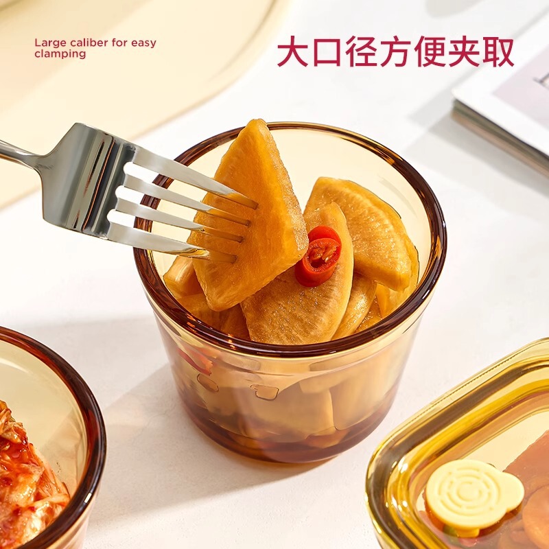 咸菜盒带盖小饭盒分装食品级冷冻可微波食物带盖小菜收纳保鲜餐盒|undefined