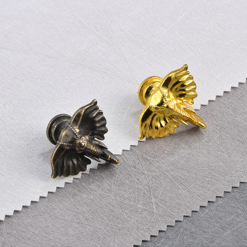 Antique animal drawer handle zinc alloy foot animal face single hole furniture cabinet wooden box handle furniture accessories